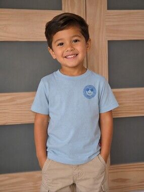 Levi's Light Blue Kids Graphic Tee with Smiley